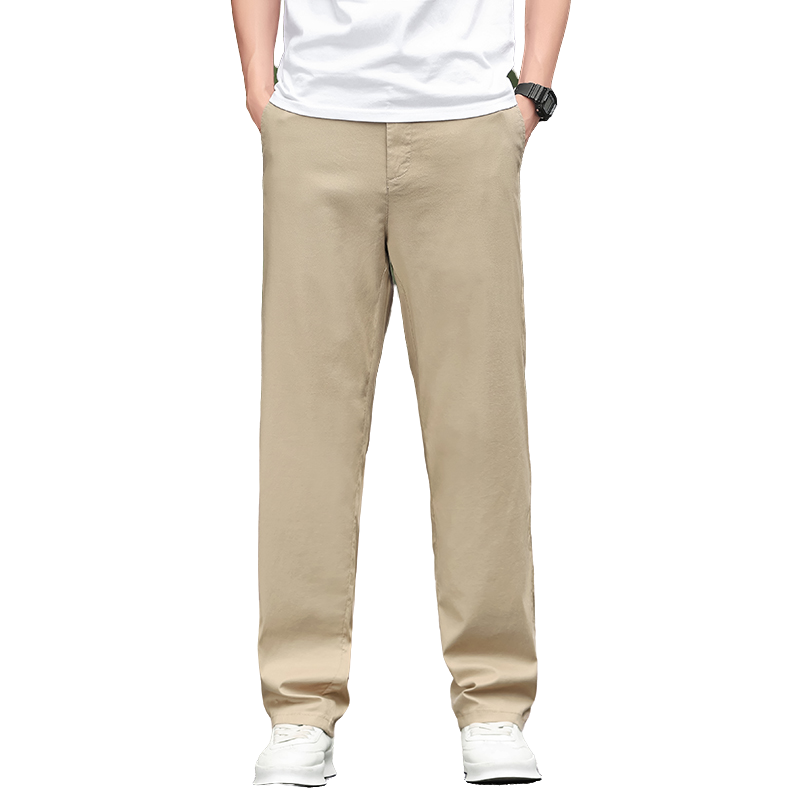 Men Linen Formal Wear - Herren Leinenhose Mode Atmungsaktive Einfarbige Baumwoll-Leinen-Mischung