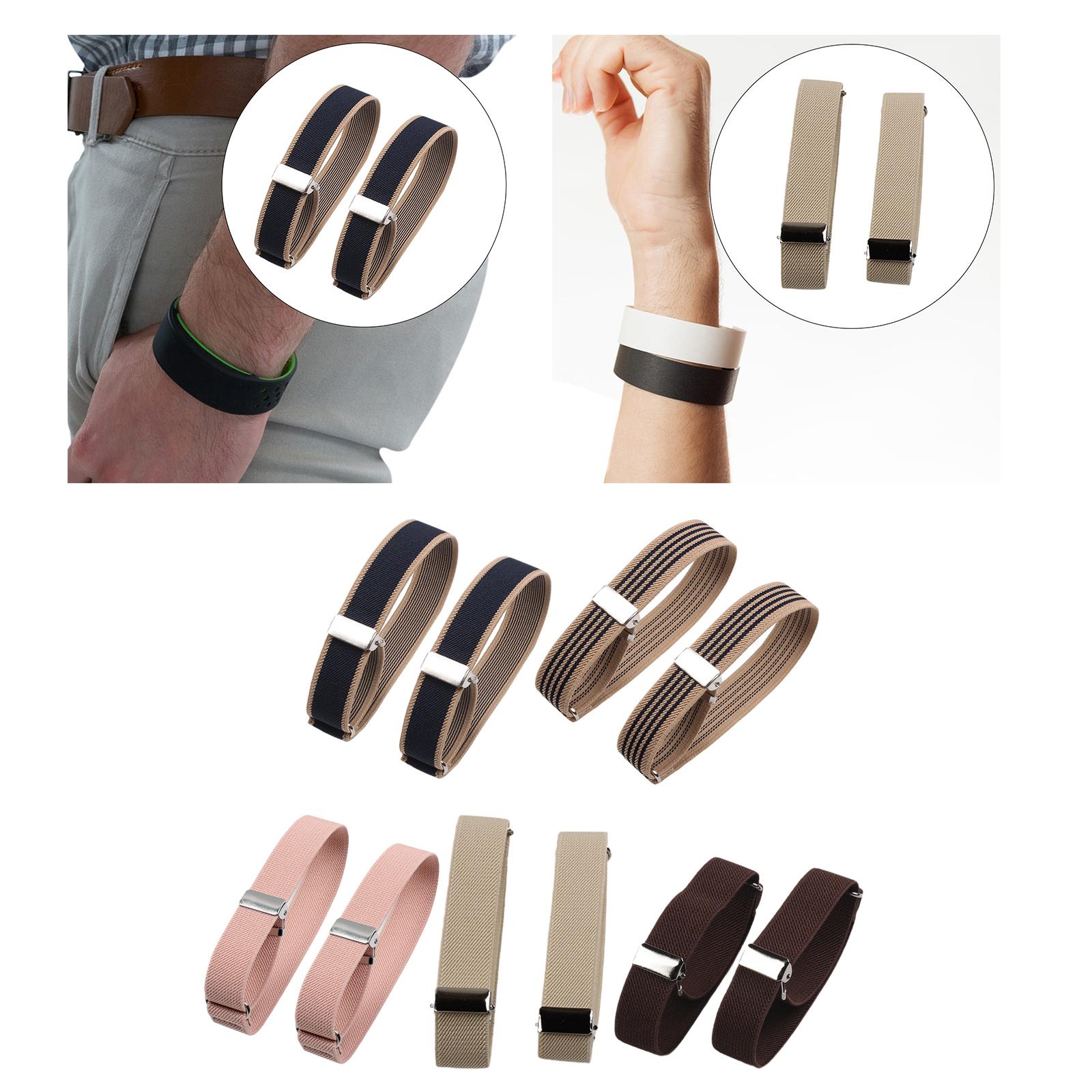 Men'S Formal Wear With Suspenders - Elastische Armbinden, Dehnbare Ärmelhalter, Verstellbare Hemdhalter,