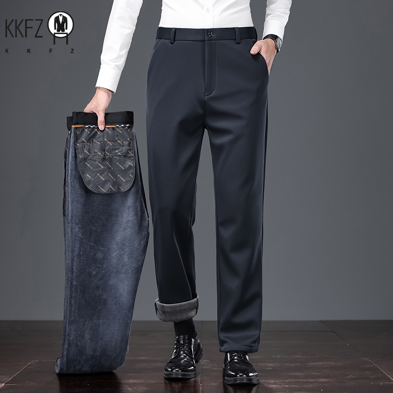 Men'S Formal Wear In Winter - Schlanke, warme, formelle Anzughose für Herren,
