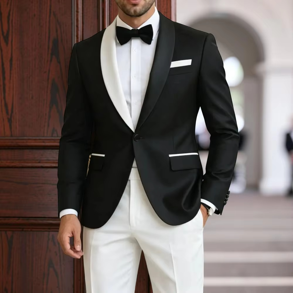 Men'S Formal Evening Wear - Formelle Anzüge für Herren Kontrastfarben 2-teilig