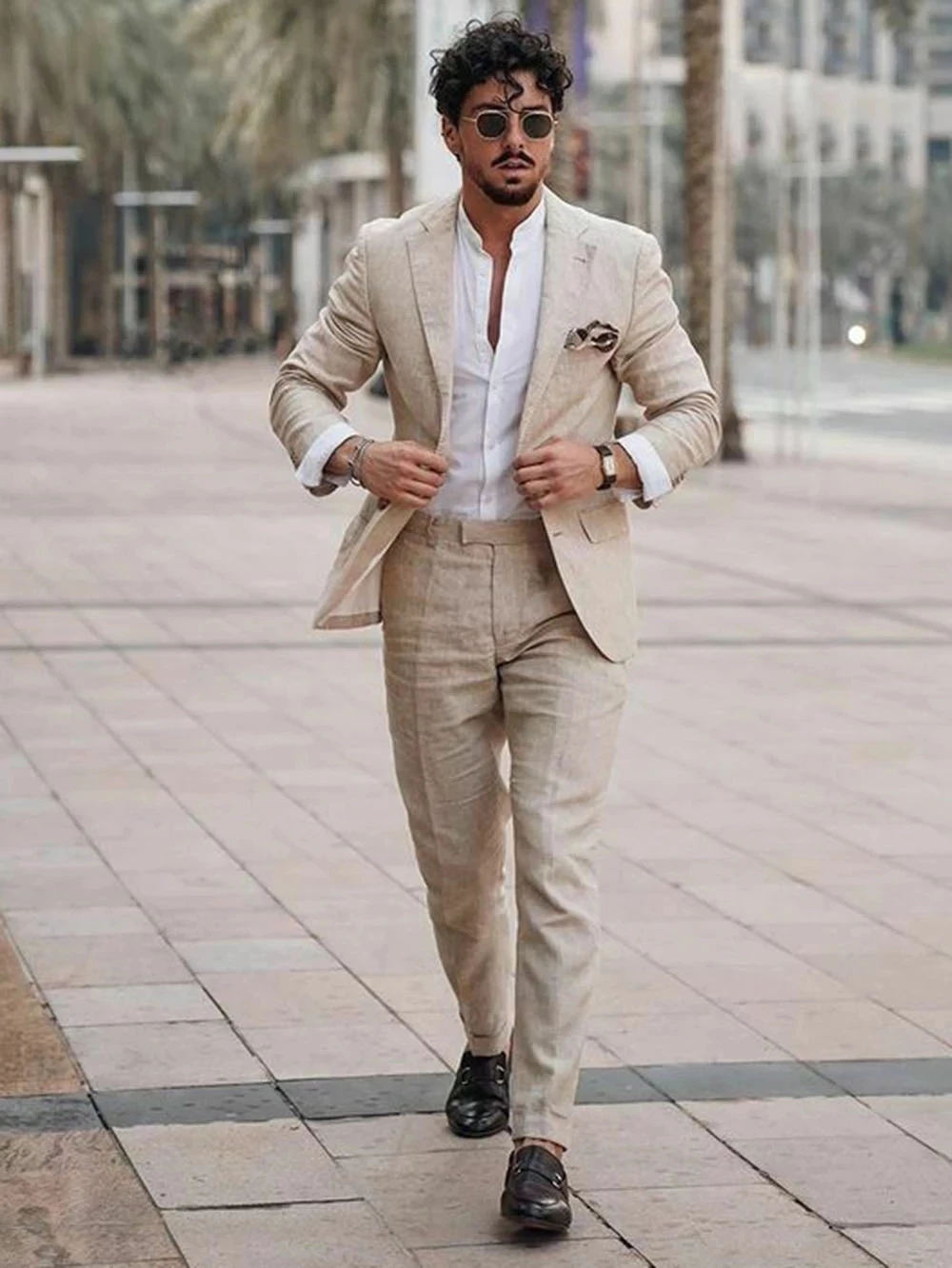 Sommer Strand Business Leinen  – Men Linen Formal Wear Bewertung und Preis