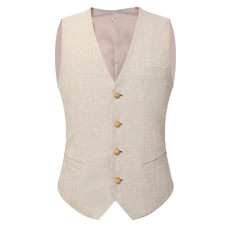 Beige Elfenbein Männer Anzug l – Men Linen Formal Wear Bewertung und Preis