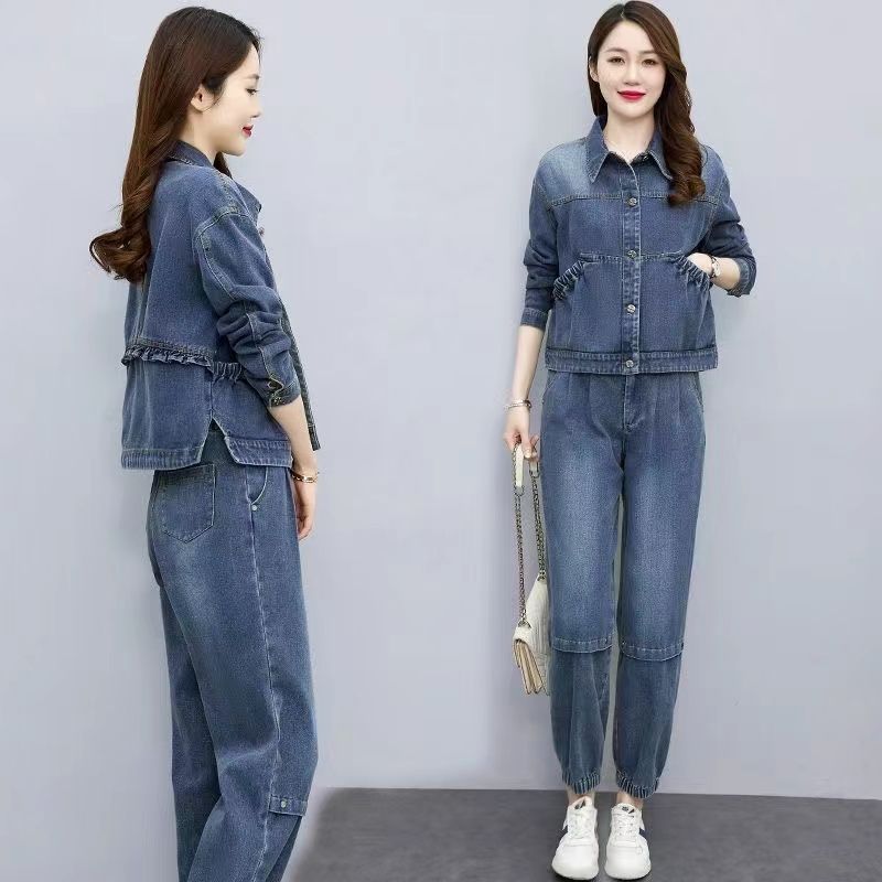 Frauen Denim Anzüge 2024 Neue  – Pocket Square Set Bewertung und Preis