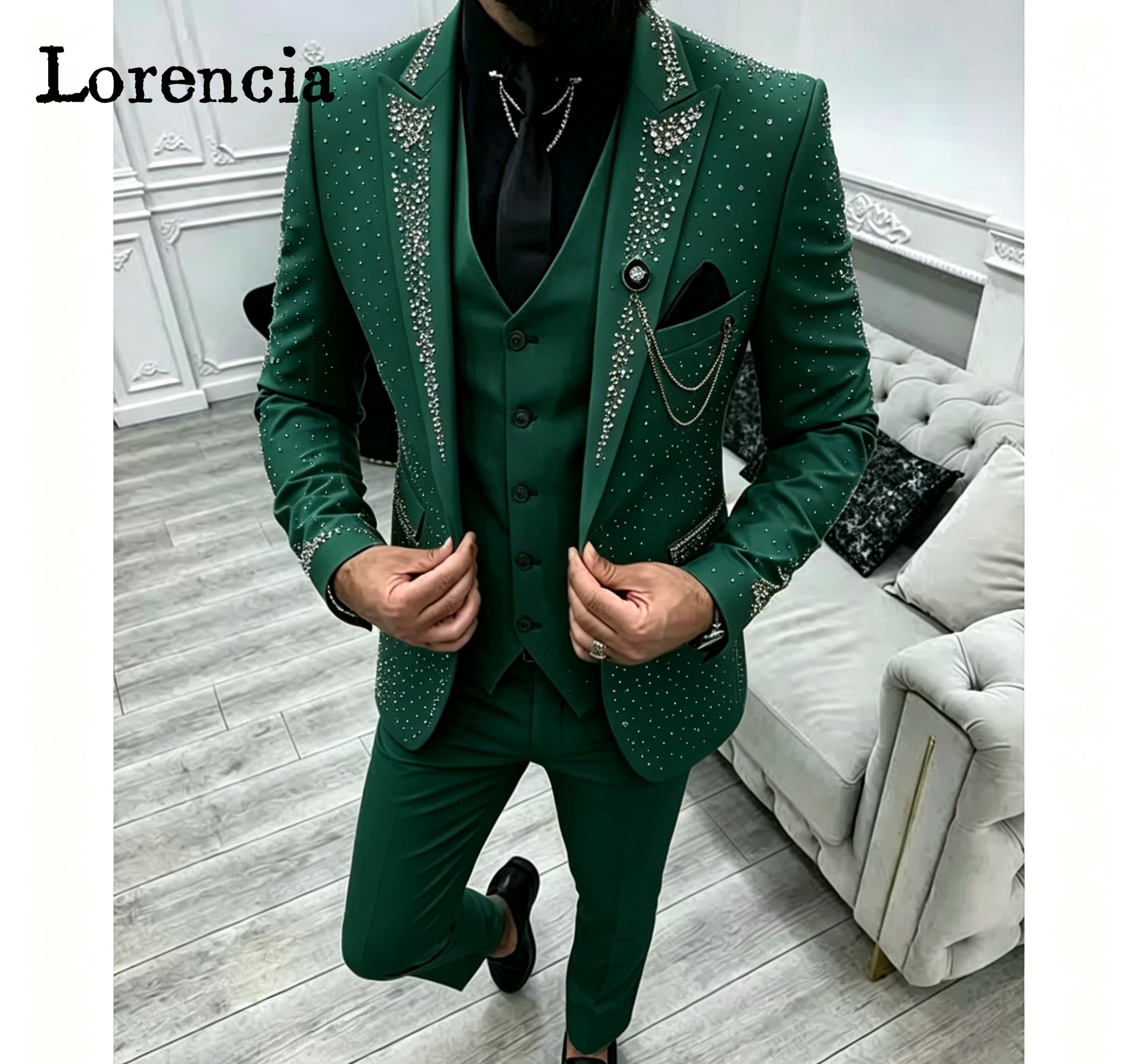 Luxuriöses 3-teiliges Herrenan – Men'S Formal Evening Wear Bewertung und Preis