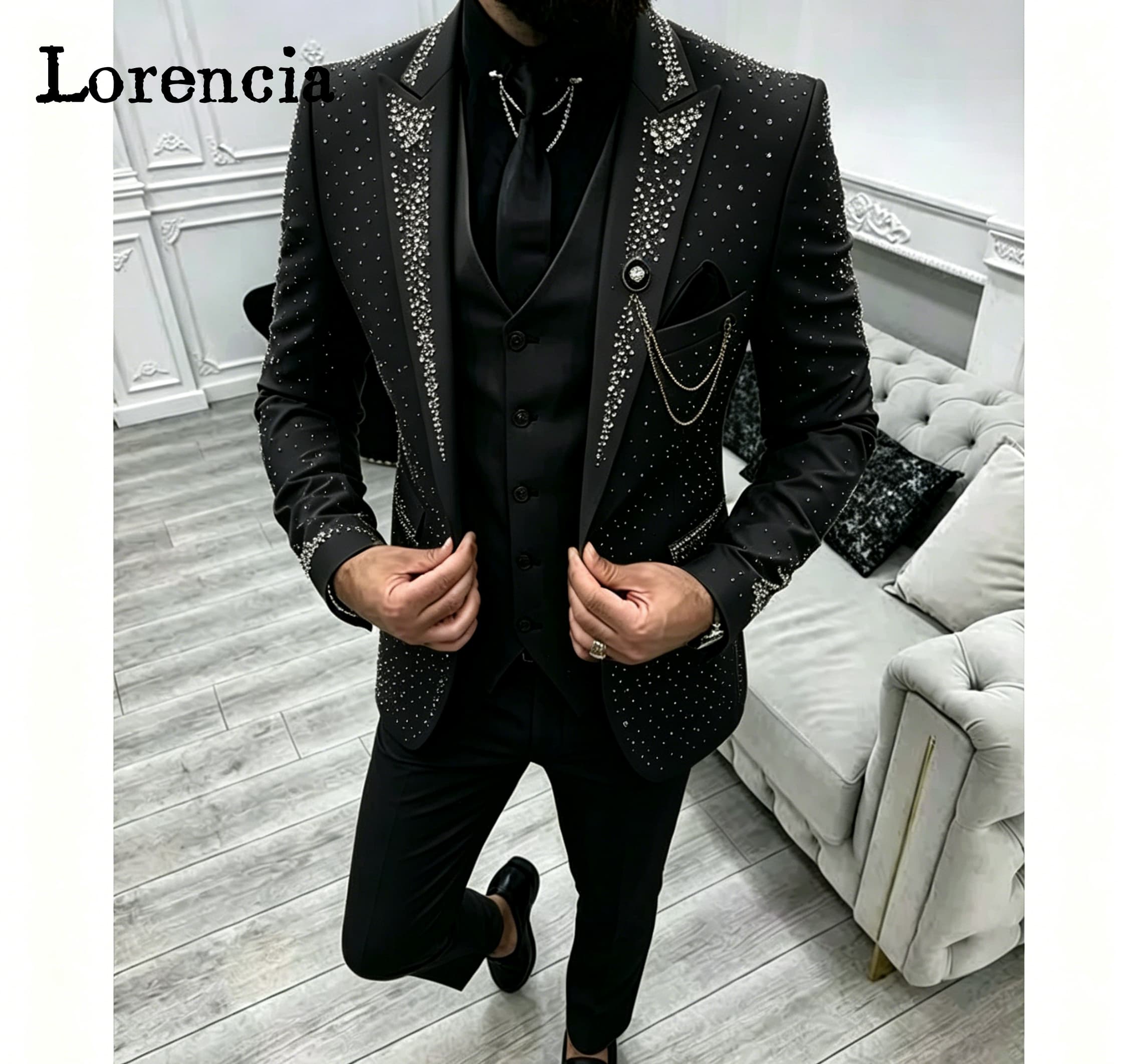 Luxuriöses 3-teiliges Herrenan – Men'S Formal Evening Wear Bewertung und Preis