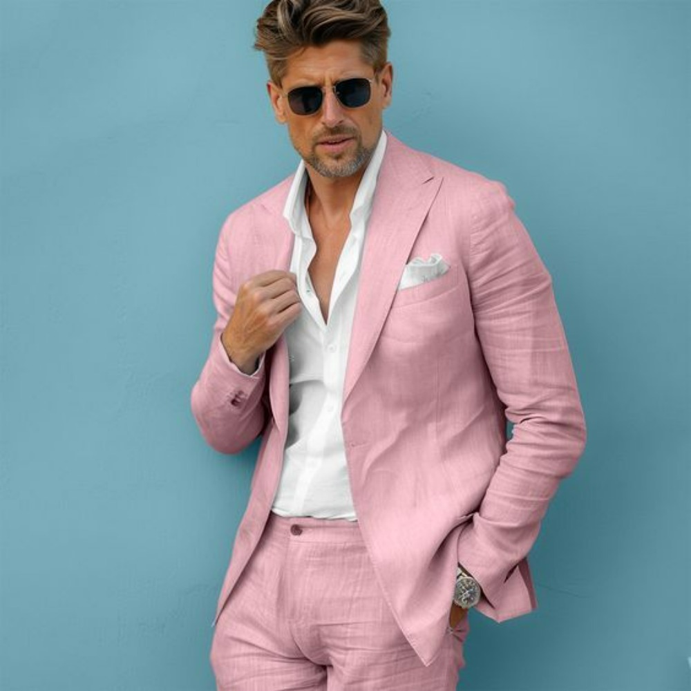 Leinen Hochzeitsanzüge für Her – Men Linen Formal Wear Bewertung und Preis